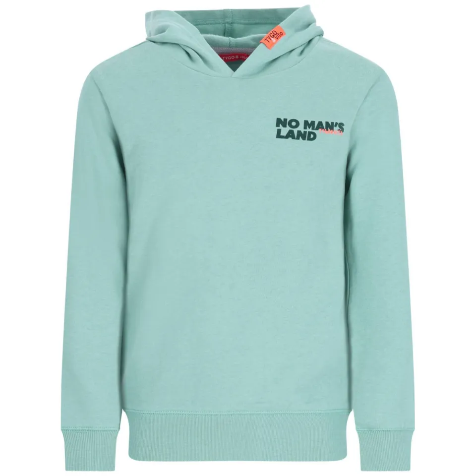 TYGO & vito hoodie met backprint - blauw, foto 2