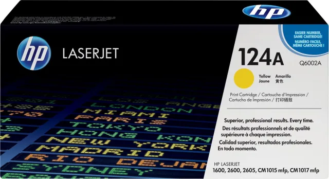 Hp Q6002A 124A Toner Geel, 2k