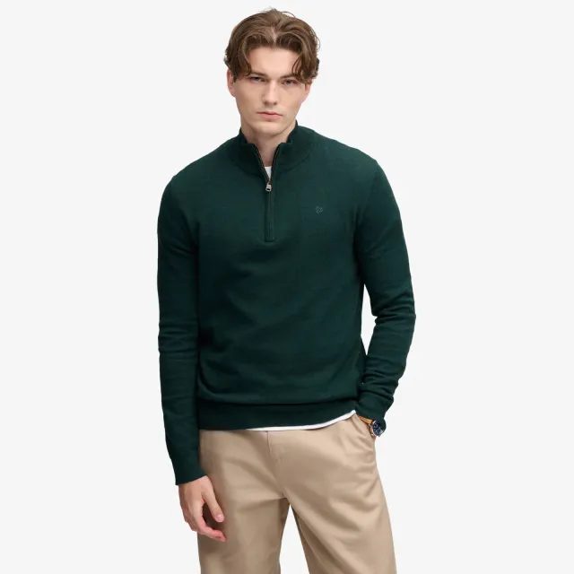 Superdry regular fit trui met wol - deep pine green