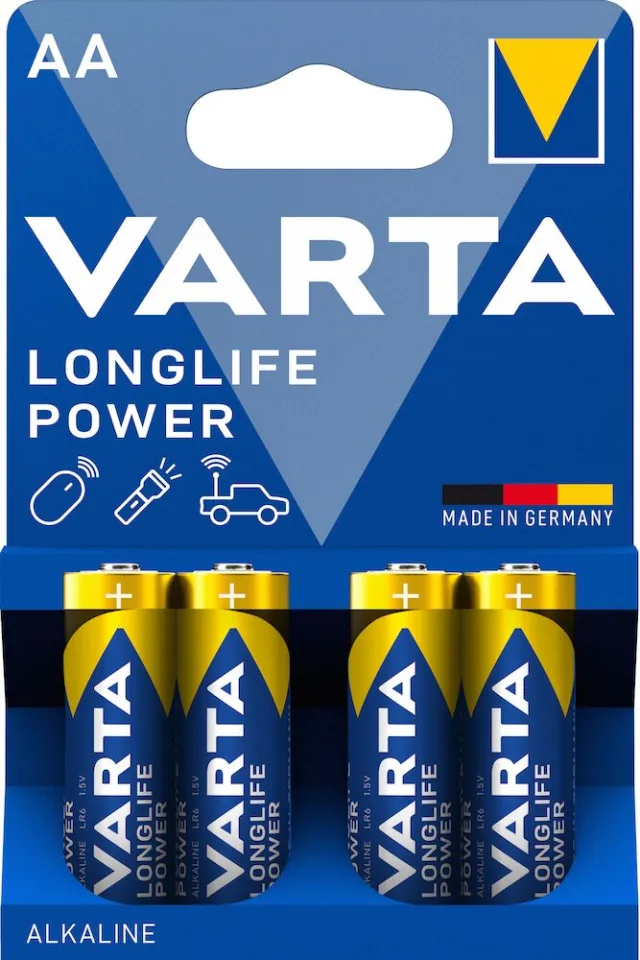 Varta Longlife Power AA alkaline batterijen