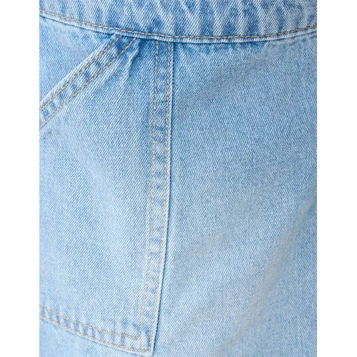 Shoeby skort lichtblauw denim, foto 5