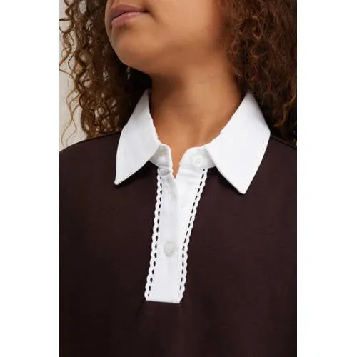 WE Fashion polo - donkerbruin, foto 5