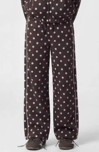 NAME IT sweatpants met stippen donkerbruin, foto 3