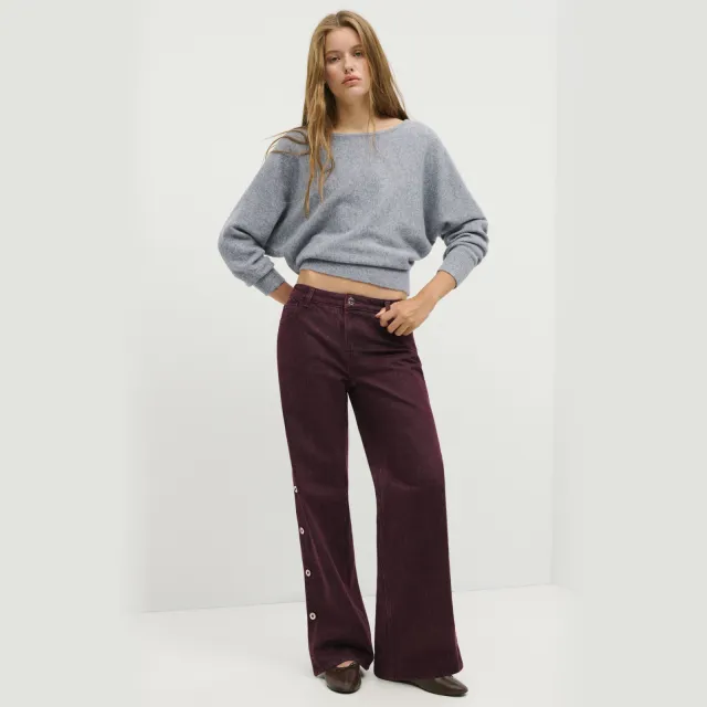 Mango TEEN straight leg jeans - donkerrood