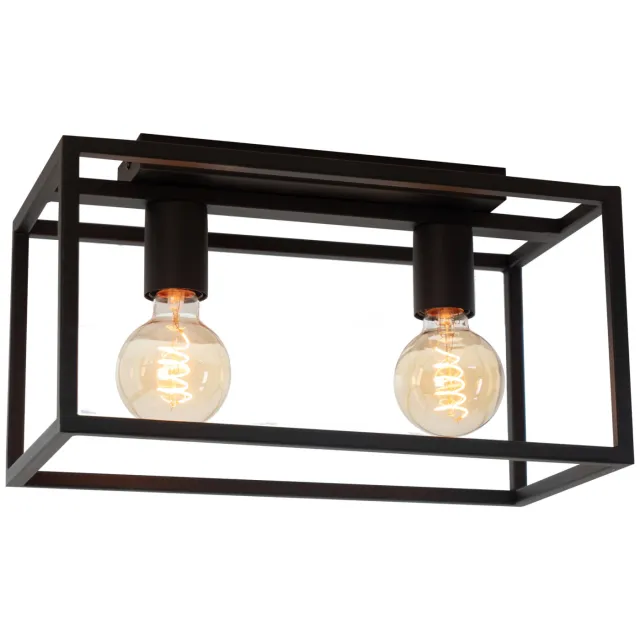 EGLO Eldrick Plafondlamp - E27 - 40 cm - Zwart