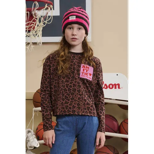 Z8 Doris longsleeve met panterprint bruin, foto 4