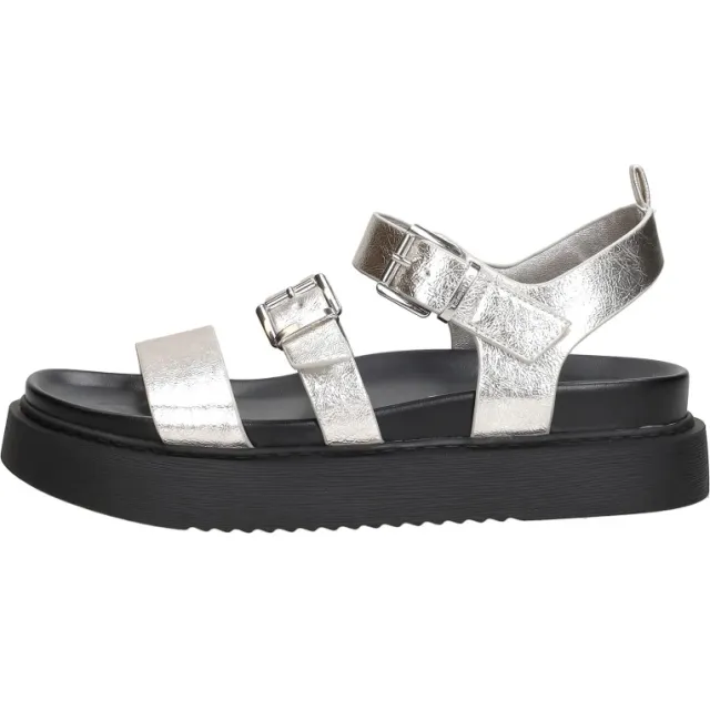 Tamaris 28401-957 sleehak sandalen zilver, foto 2
