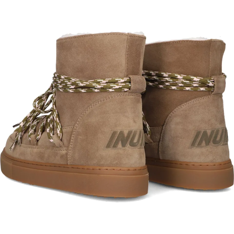 Inuikii Dames Laarzen Double Tie - Taupe, foto 6