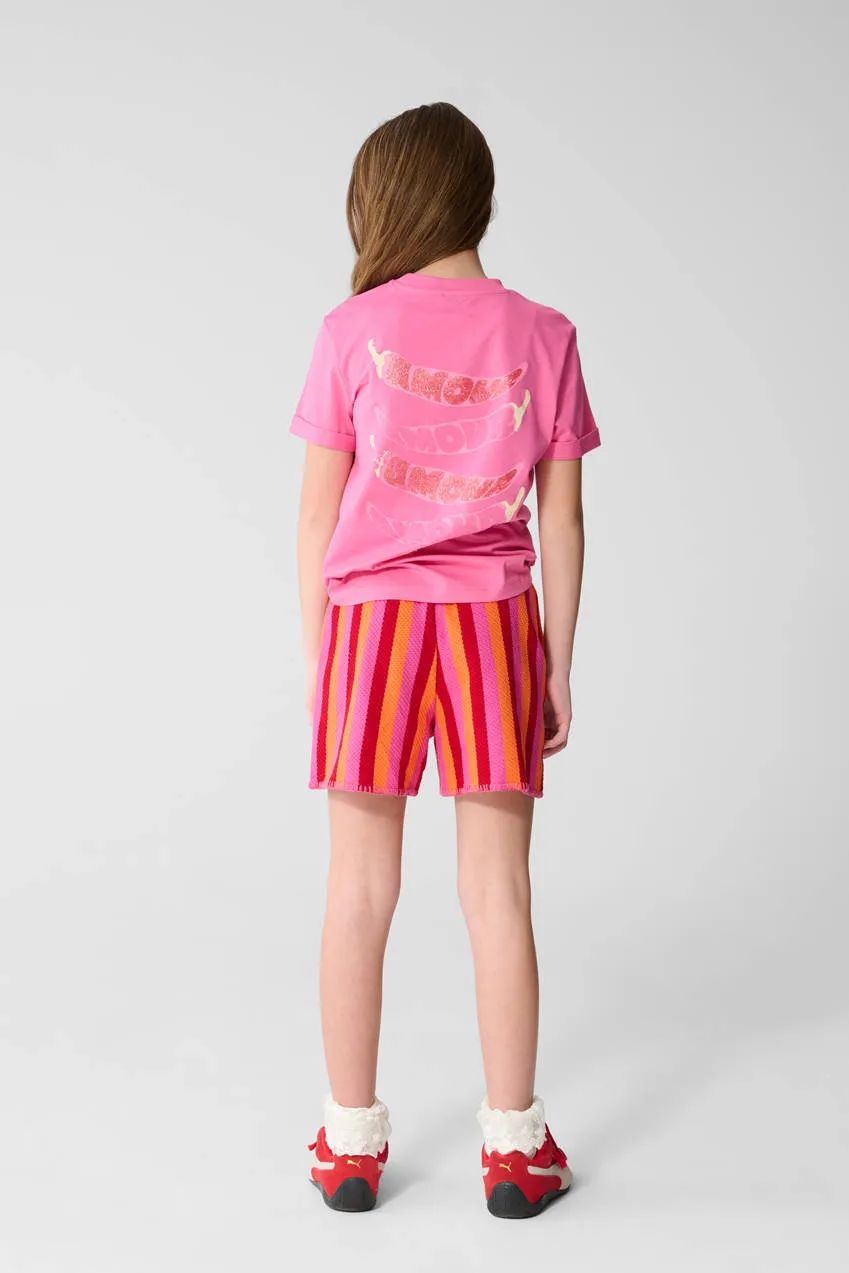 Shoeby T-shirt met backprint roze, foto 6