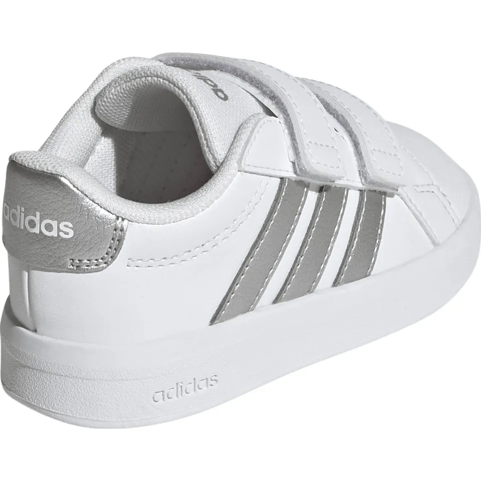 Adidas Sportswear Grand Court 3.0 imitatieleren sneakers - wit/zilver, foto 4