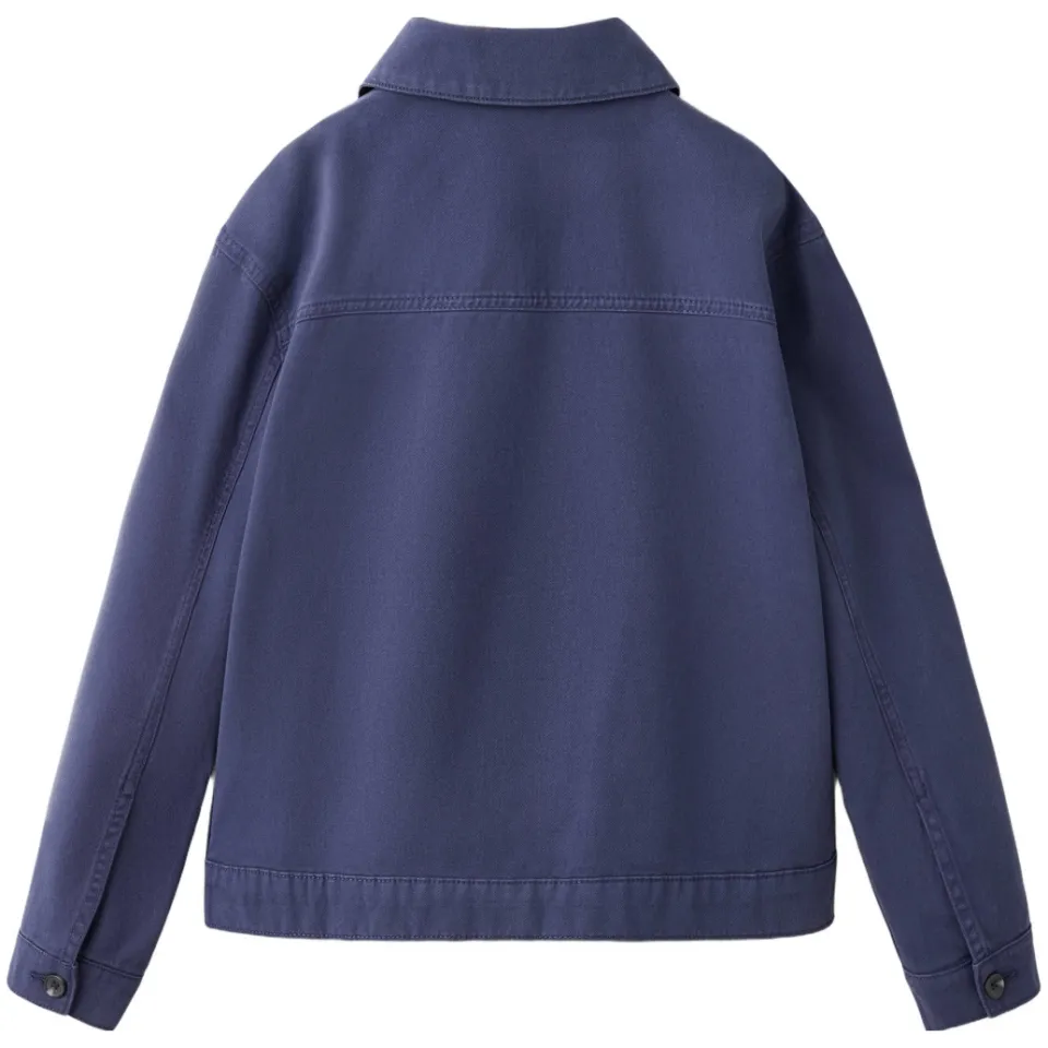 Mango Kids katoenen spijkerjas donkerblauw, foto 3