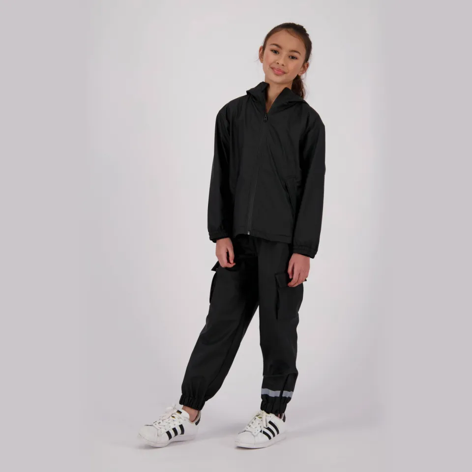 Vingino kids regenbroek Storm zwart, foto 3