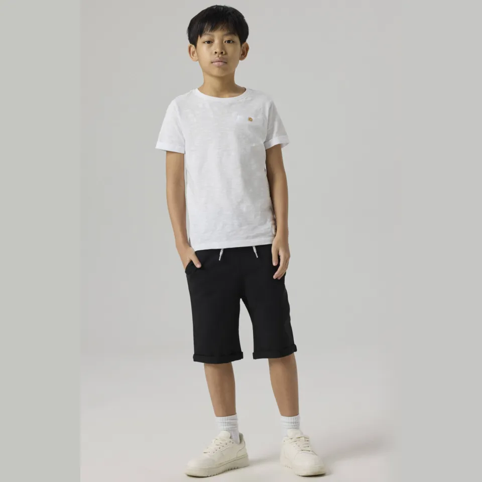 NAME IT NKMVERMO sweatshort zwart Black