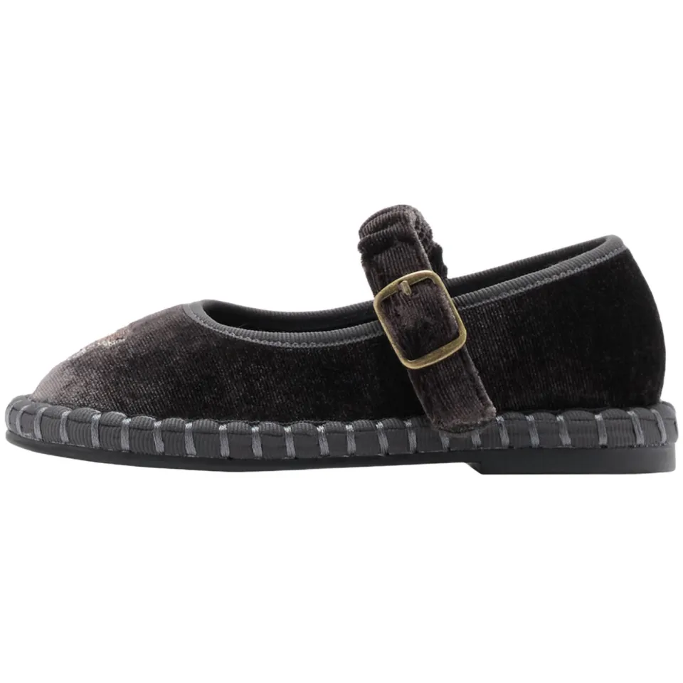 Mango Kids ballerina's met print - antraciet, foto 6