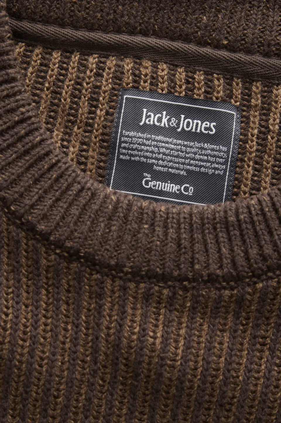 Jack & Jones ESSENTIALS regular fit gebreide trui - cocoa, foto 5