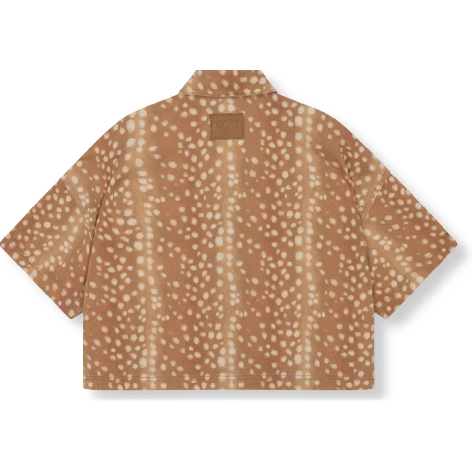 Refined Department blouse met dierenprint camel, foto 3