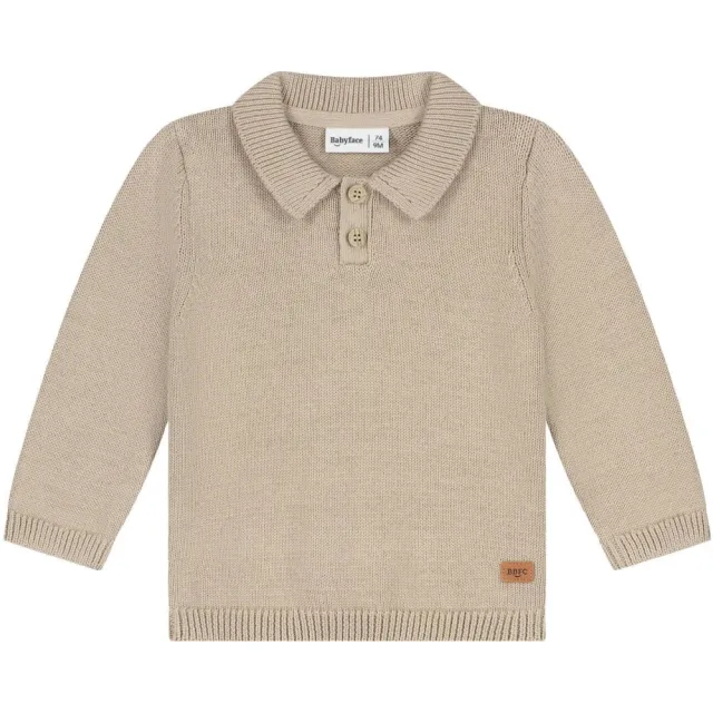Babyface katoenen gebreide trui - beige, foto 2