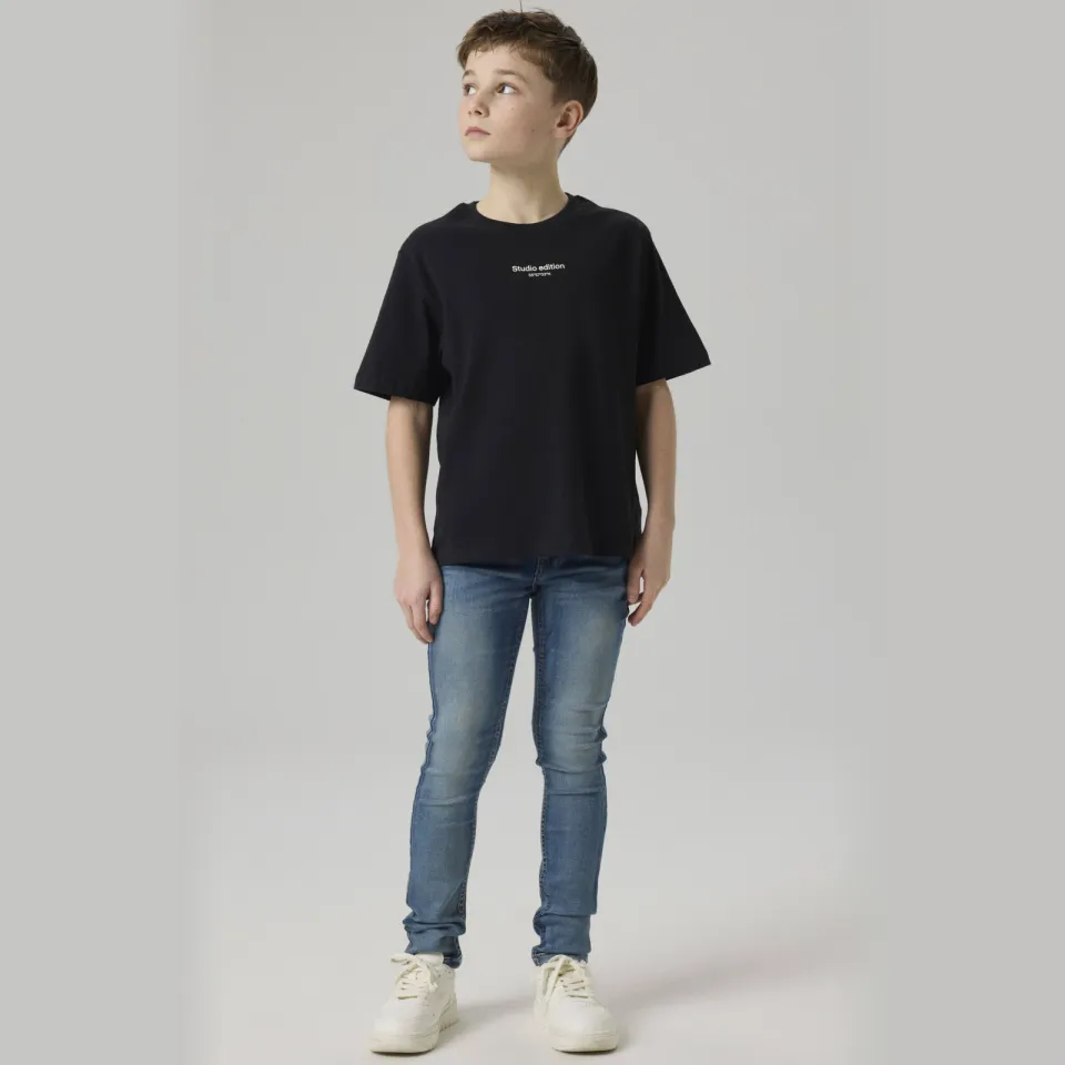 NAME IT KIDS slim fit jeans NKMTHEO denim blue