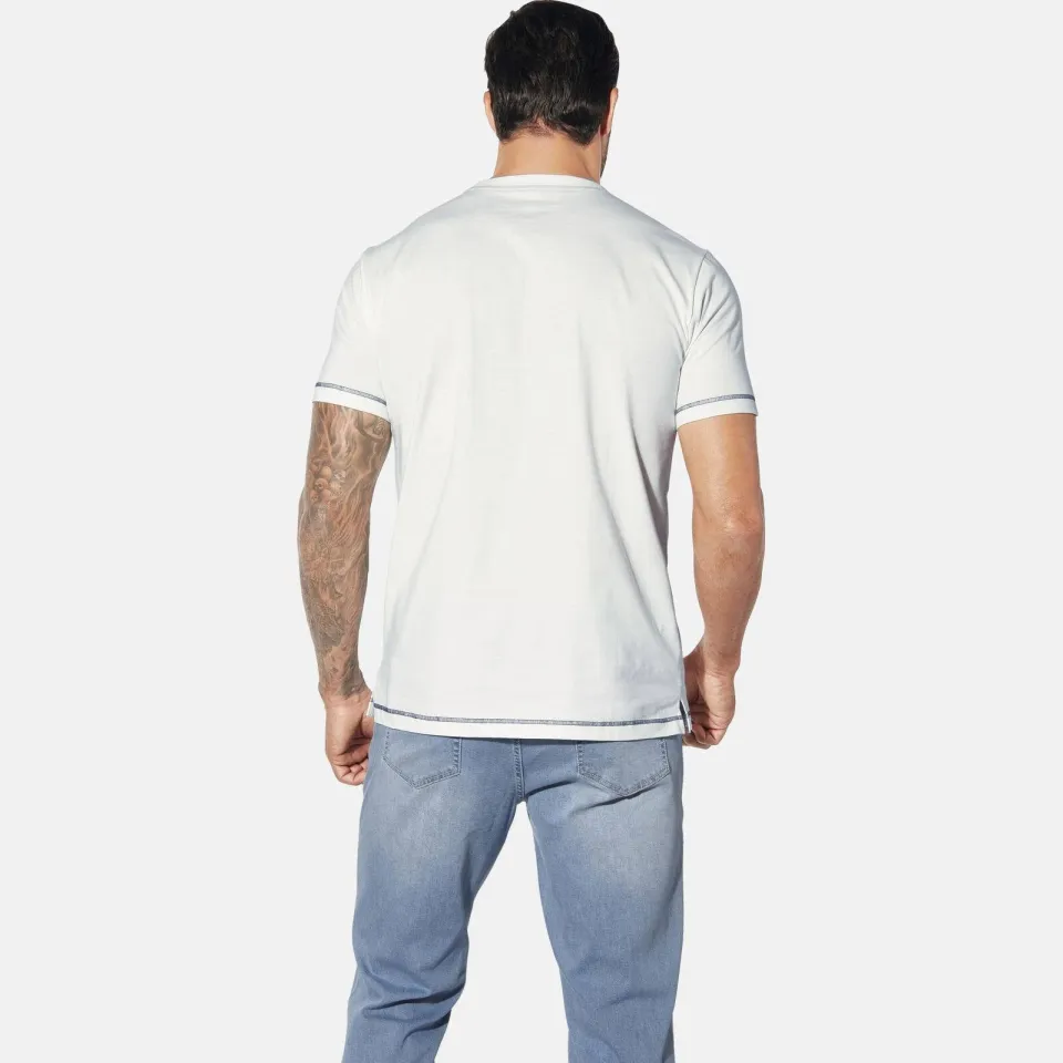 Jan Vanderstorm Balden T-shirt donkerblauw/wit 2-pack, foto 8