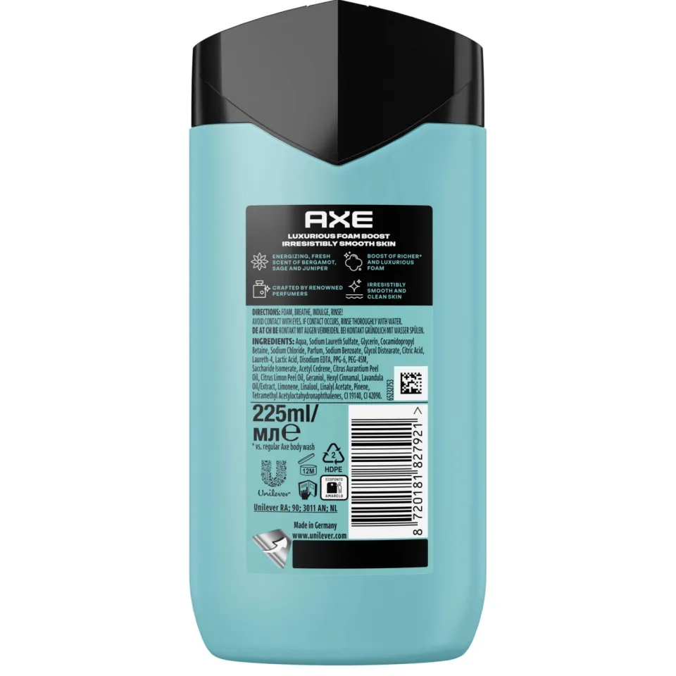 Axe Fine Fragrance Collection Aqua Bergamot douchegel