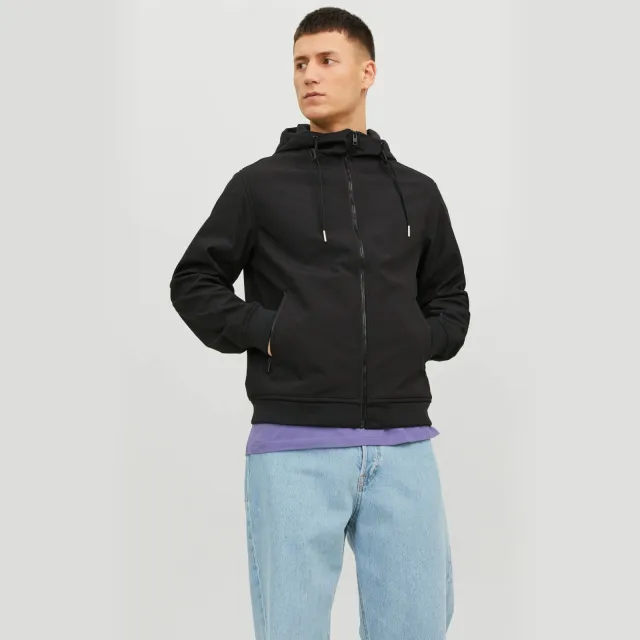 Jack & Jones softshell jas JJEBASIC zwart