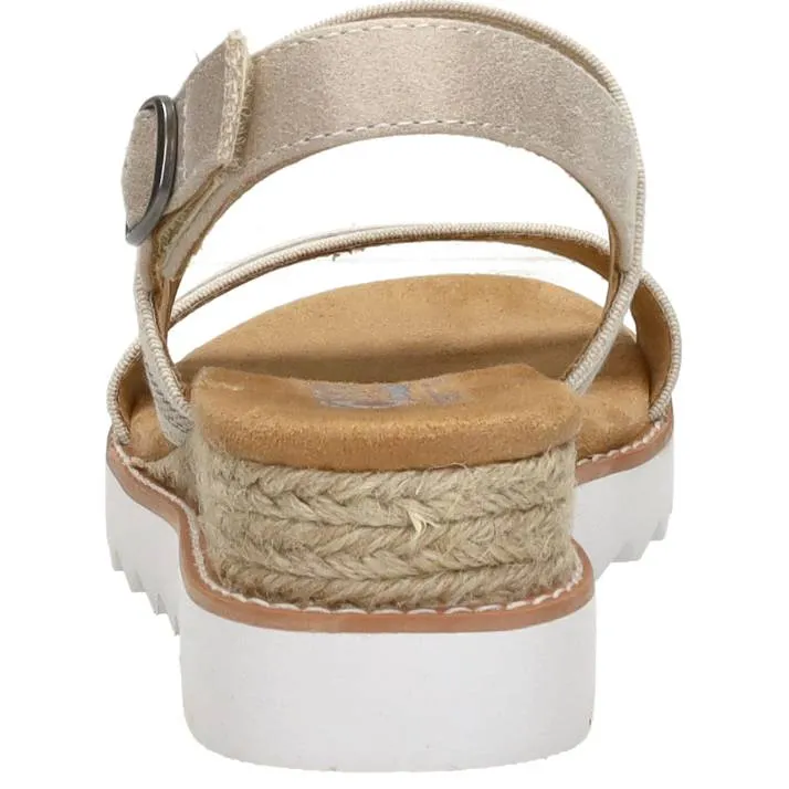 Skechers Desert Kiss Hi Tea Time sandalen beige, foto 4