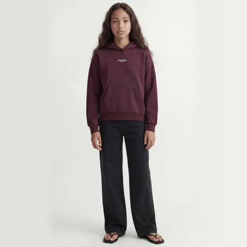 JJXX GIRL sweat hoodie met tekst - donkerrood, foto 4