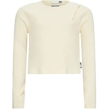 Retour Jeans rechtvallende longsleeve met cut-out lichtbeige
