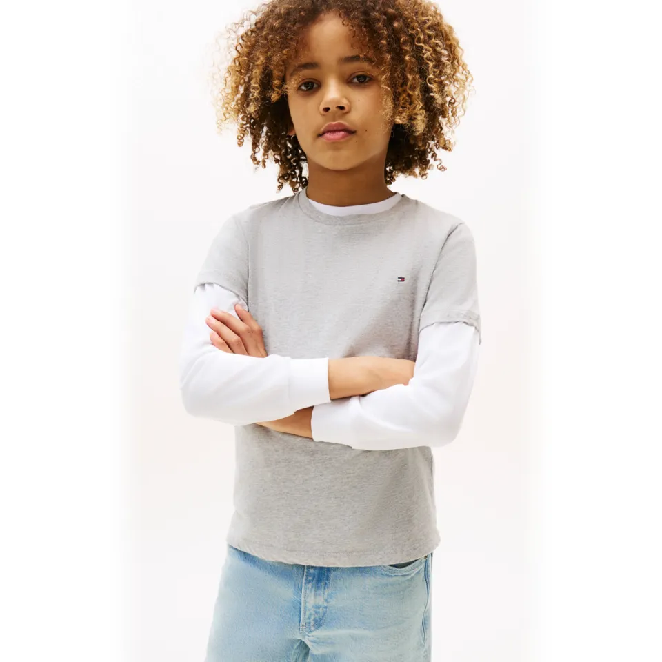 Tommy Hilfiger T-shirt grijs melange, foto 7