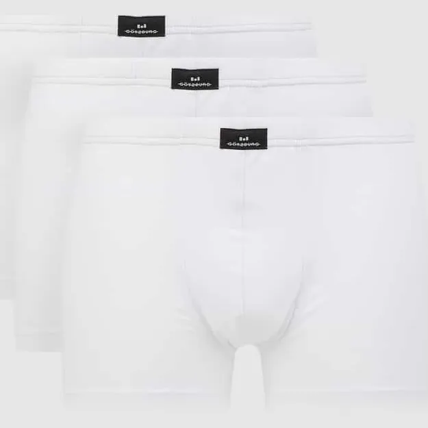 GÖTZBURG 1889 Boxershort met stretch in set van 3 Wit
