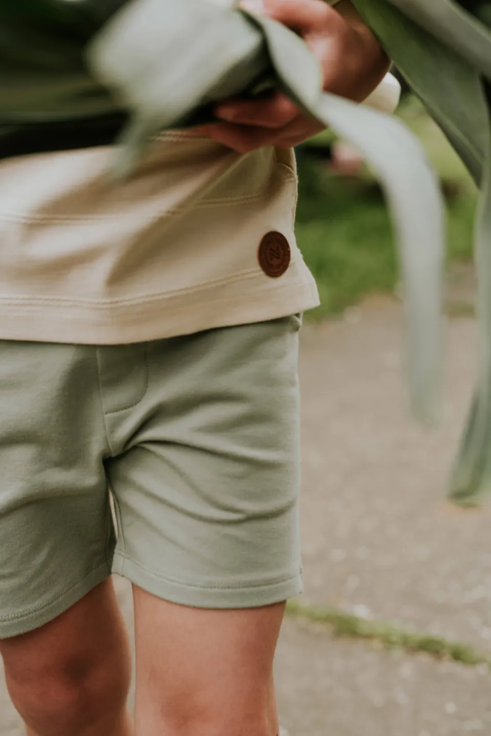 Koko Noko sweatshort groen en geel, foto 7