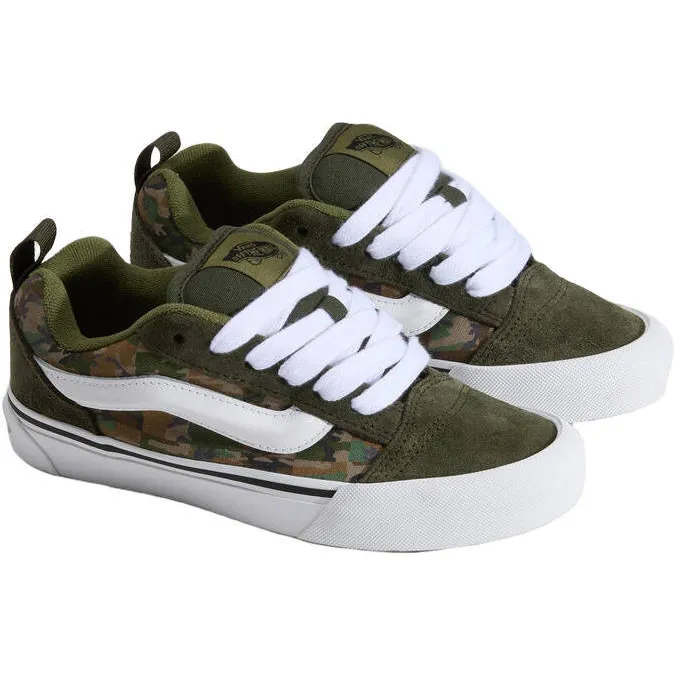 Vans Knu Skool suède sneakers met print - donkergroen/groen, foto 3