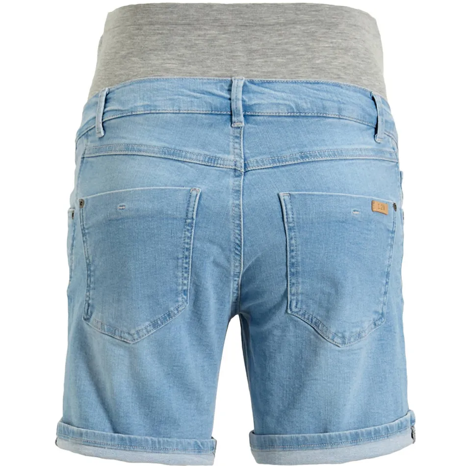 LOVE2WAIT slim fit jeansshort lichtblauw, foto 2