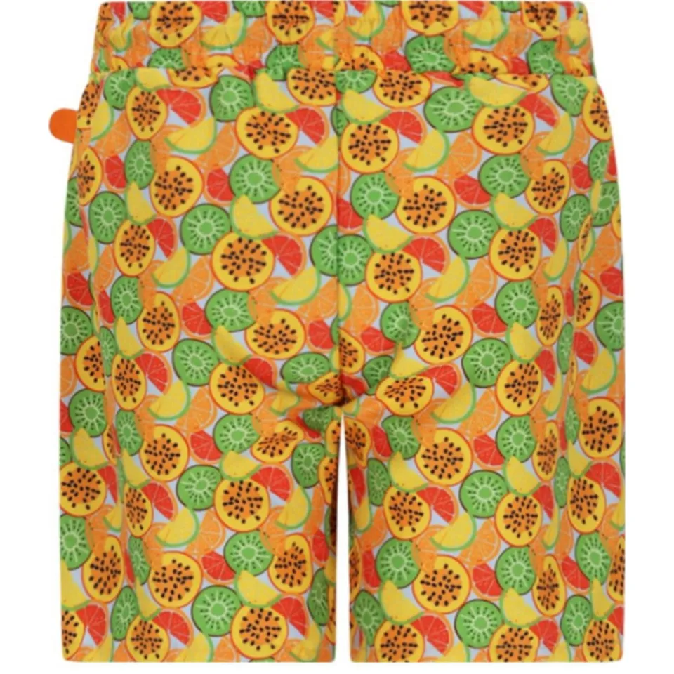 Just Beach zwemshort Poolday geel/groen/oranje Jongens Polyester All over print-116, foto 3