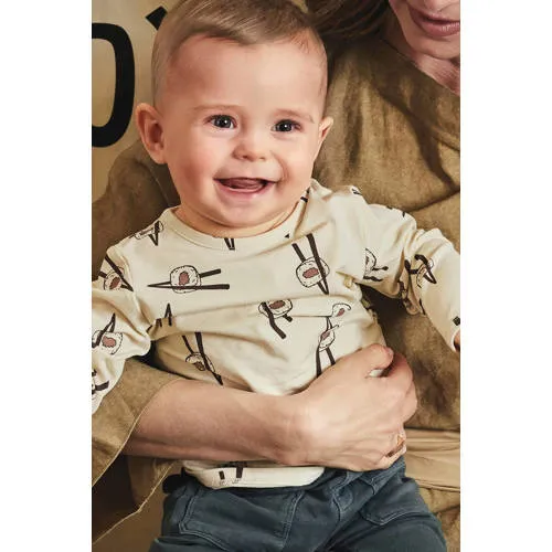 Z8 Quirijn newborn longsleeve ecru