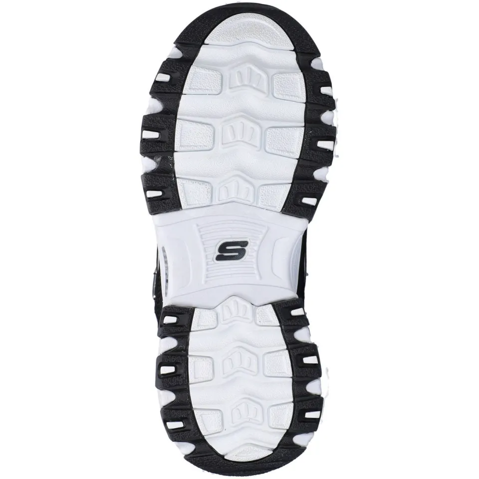 Skechers D'Lites chunky sneakers - zwart/wit, foto 3