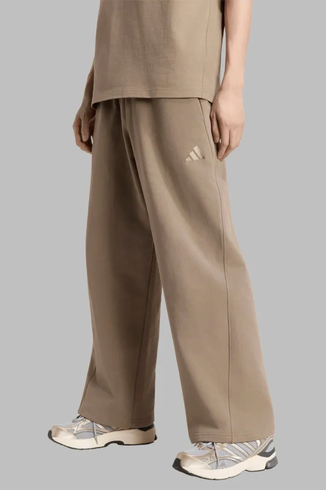 Adidas Kit Small Logo Wide joggingbroek beige, foto 2
