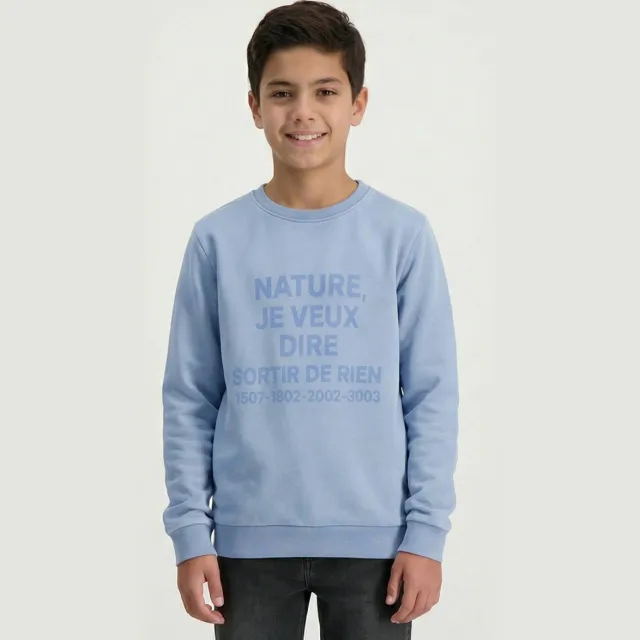 Cars sweater met print - lichtblauw