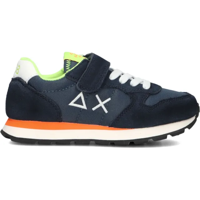Sun68 Tom Fluo sneaker blauw