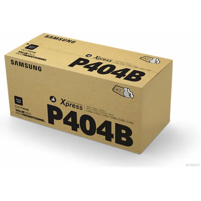 Samsung CLT-P404B (SU364A) Toner 2x Zwart - Multipack