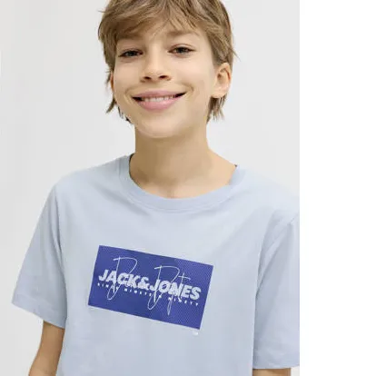 Jack & Jones t-shirt lichtblauw met logo, foto 6