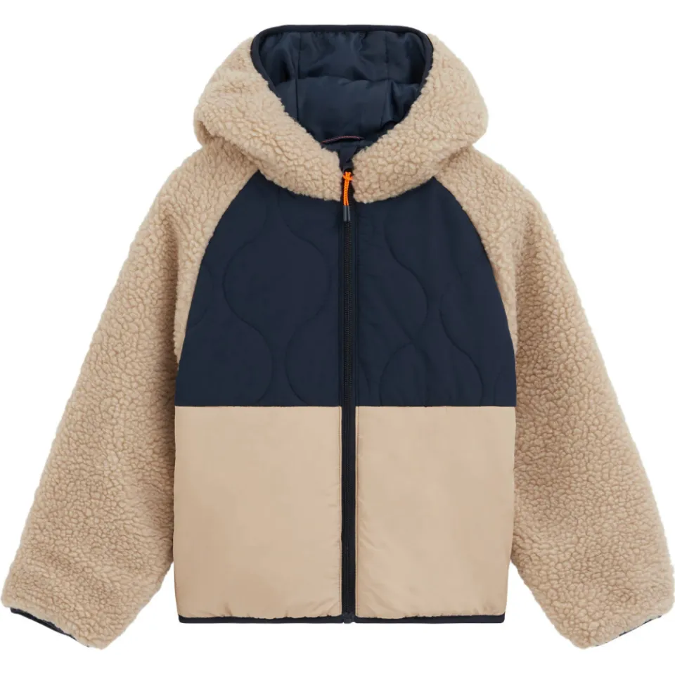 WE Fashion teddy winterjas beige, foto 2