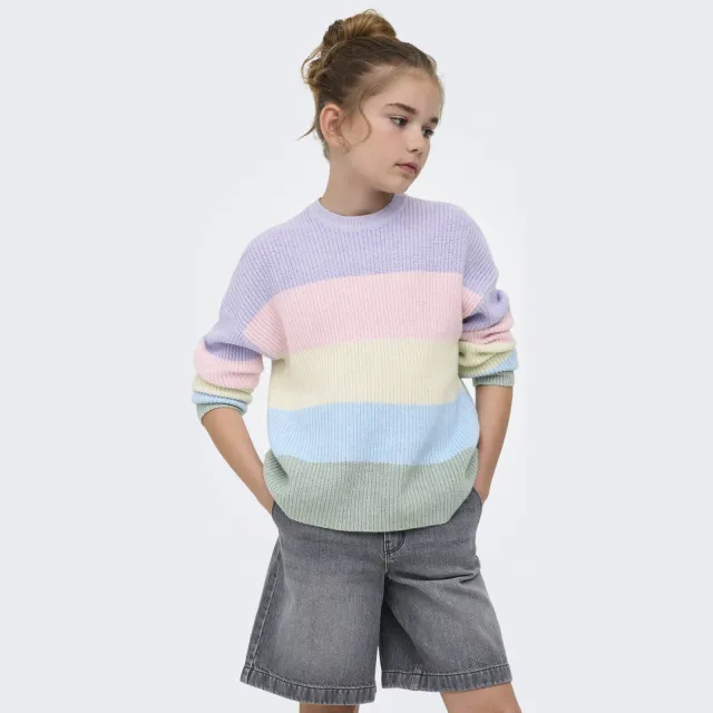 Only KIDS ONLY GIRL gebreide trui Lila/roze/multicolor