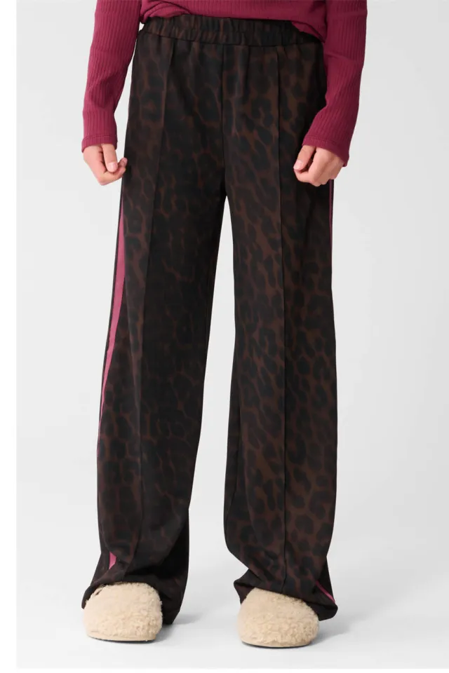 Shoeby casual broek panterprint donkerbruin, foto 5