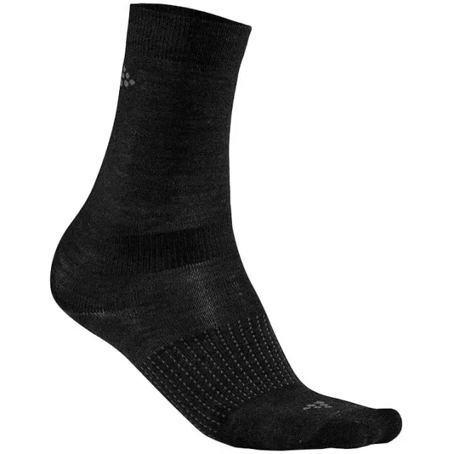 Craft Wool Liner fietssokken zwart