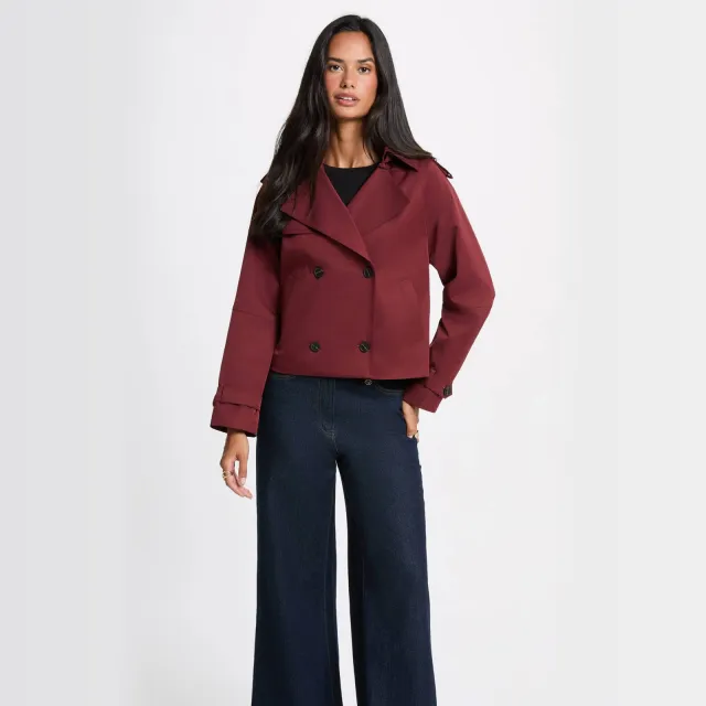 Morgan trenchcoat - donkerrood