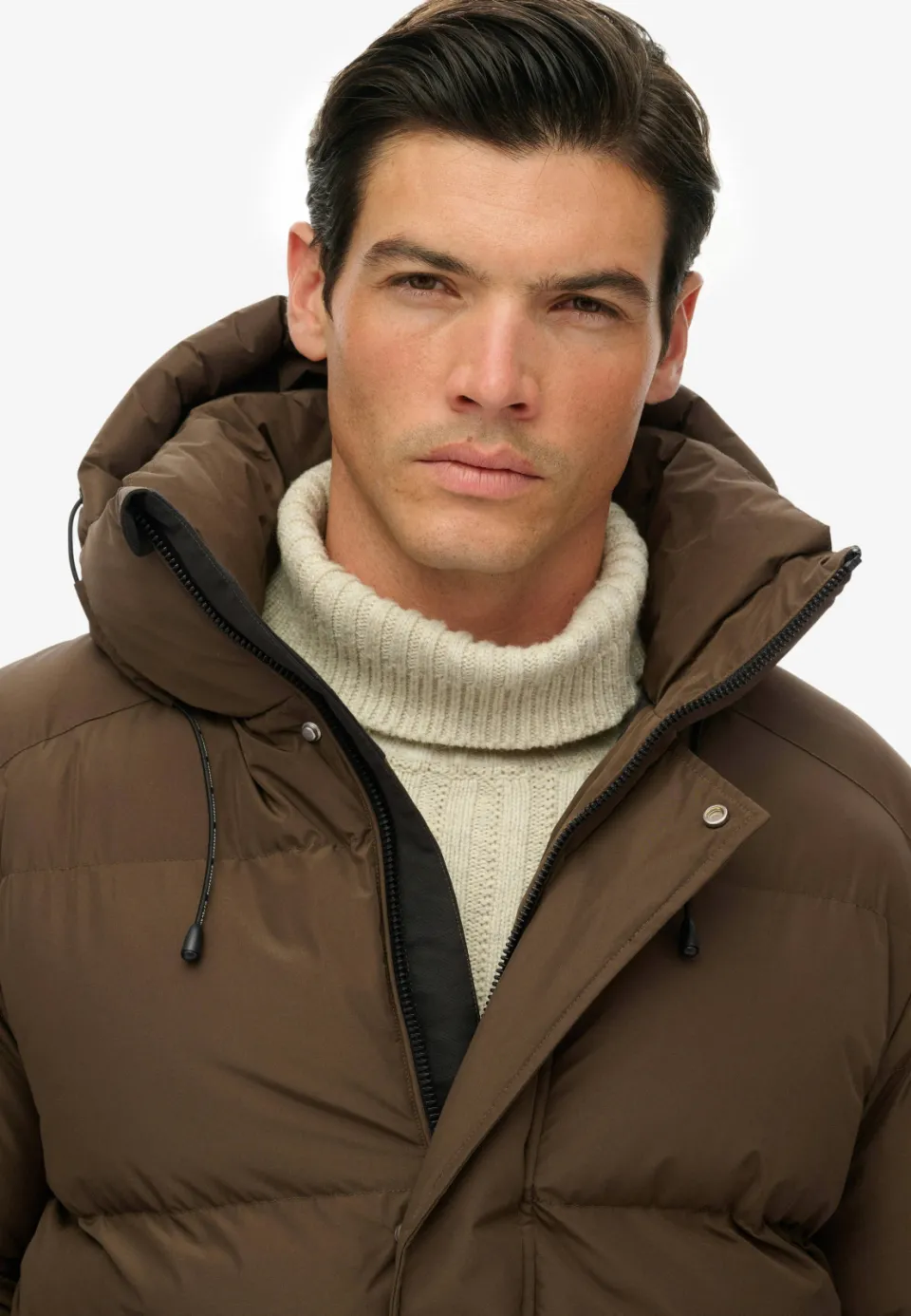 Superdry 5 Baffle Sports winterjas bruin, foto 7