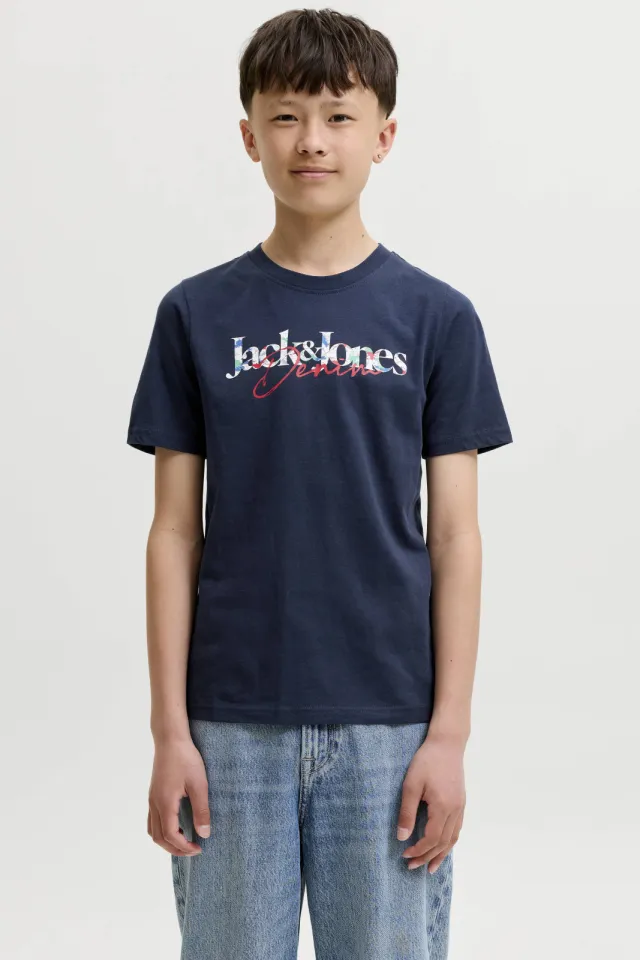 Jack & Jones T-shirt met logoprint donkerblauw