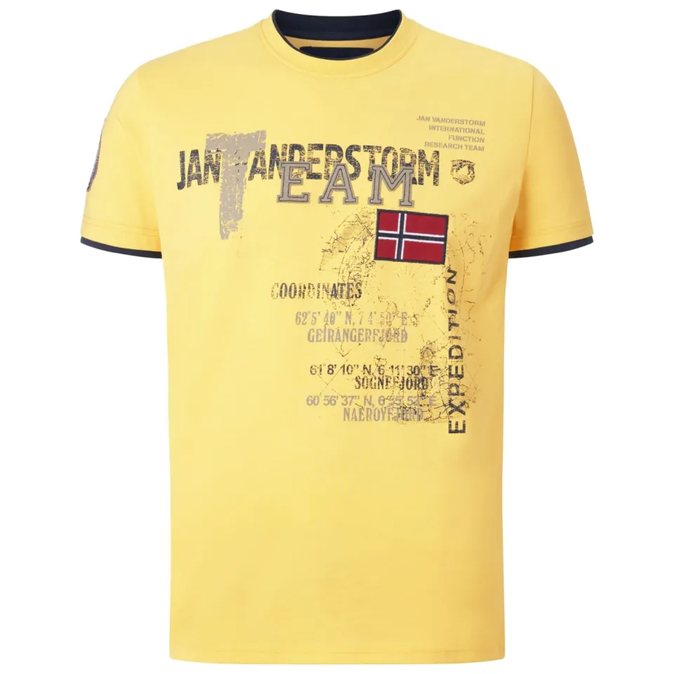Jan Vanderstorm Sölve T-shirt geel, foto 2
