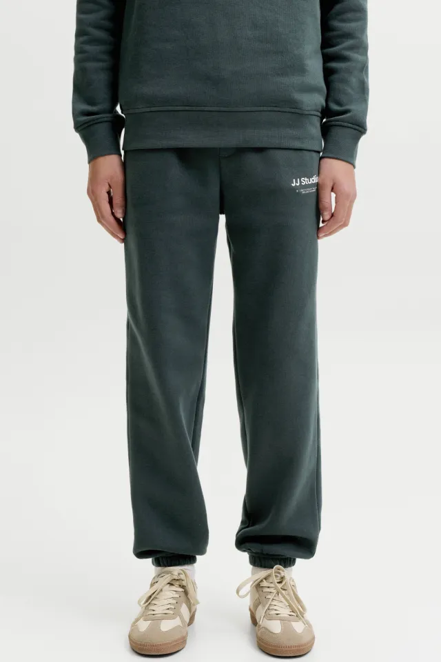 Jack & Jones junior joggingbroek donkergroen, foto 3